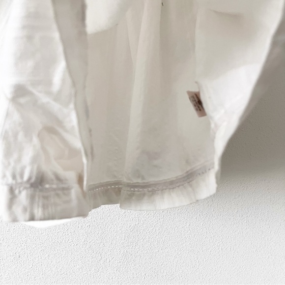 Free People Frills & Thrills White Strapless Ruffle Summer Cottagecore Romper - Picture 6 of 11